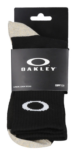 Calcetines Oakley Hombre 3 Pack Long Negro