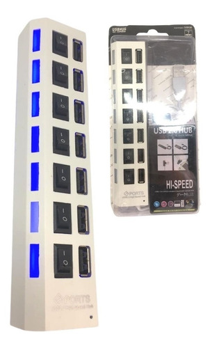 Extensión Multipuerto Hub Usb 2.0 Multi Conexión 7 Entradas