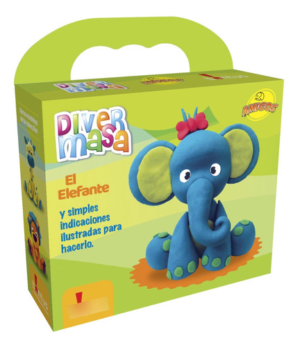 Divermasa Para Crear Animales El Elefante Bontus Dgl Games Color Azul