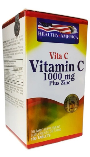 Vitamina C 1000mg + Zinc 100tab - Unidad a $497