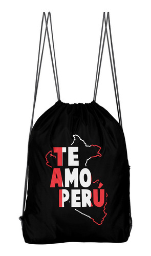 Bolso Deportivo Te Amo Perú (d1047 Boleto.store)