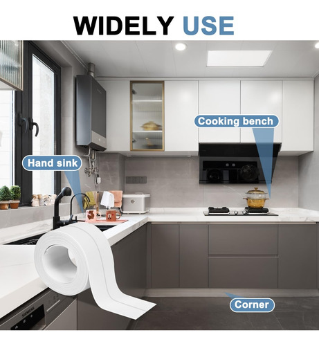 Cinta Impermeable 5pzs Para Lavabo Y Pared De Baño