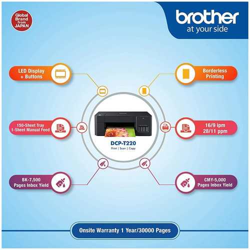 Imagen 6 de 8 de Impresora Brother Dcp-t220 Multifuncional Tinta Continua