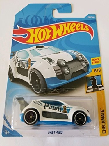 Hot Wheels 2018 Checkmate 6/9 - Fast 4wd (white - Qj77f