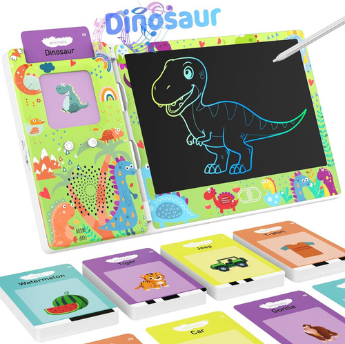 2 En 1 Tarjetas Flash Parlantes Con Tableta De Escritura Lcd