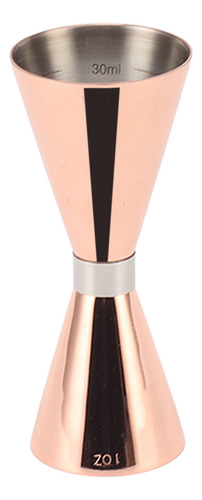 Jigger 304, Accesorio Para Coctelería, Doble Punta, Color Ro