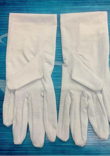 Guantes De Franela Blanco Y Negro 