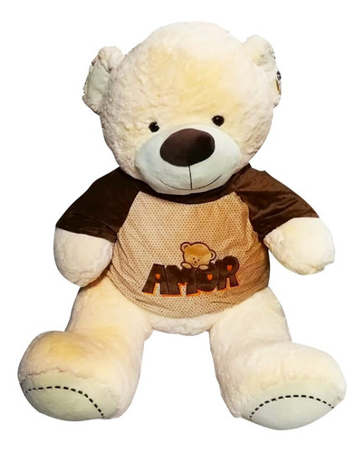 Peluches Gigante Oso 80 Cm Sentado Regalo Amor Pl-0-102