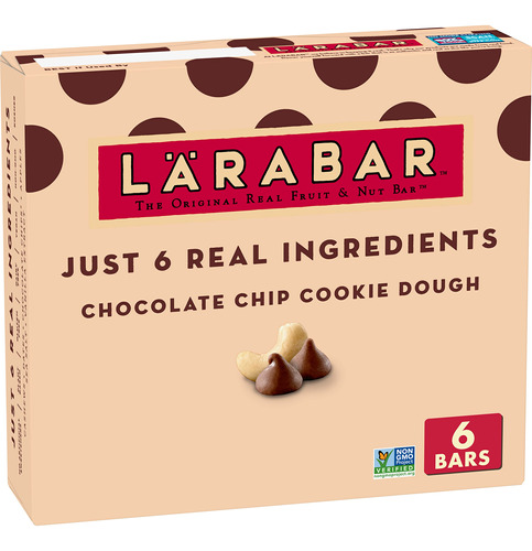 Larabar Barras De Masa De Galletas Con Chispas De Chocolate,