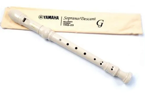Flauta Dulce Yamaha Yrs23 Directa Germana Color Crema
