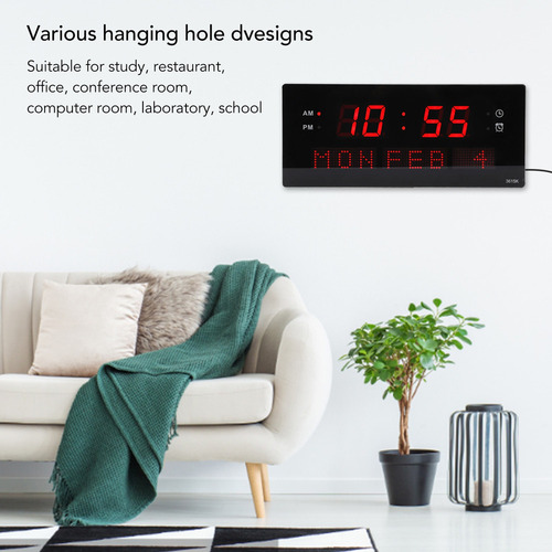 Reloj Inteligente Digital Led Decorativo De Pared Con Marco