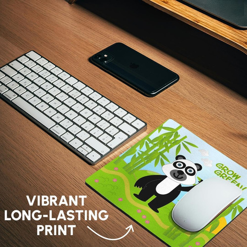 3drose Grow Green Message & Panda Bear Cerca De Bamboos - Pa