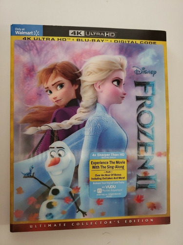 Blu Ray 4k Ultra Hd Frozen 2 Cover Lenticular Disney