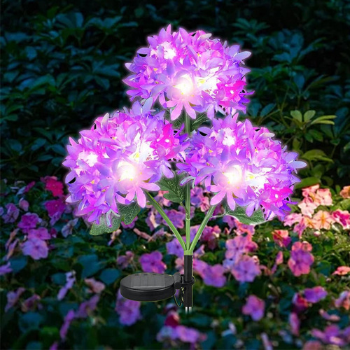 Flores Solares Al Aire Libre Impermeables Luces Solares De F