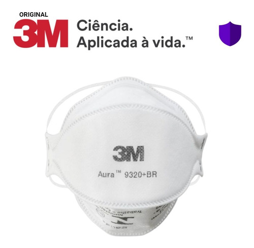 Imagem 2 de 4 de 240 Máscara Respirador 3m Pff2 Aura 9320 N95 - C/nota Fiscal