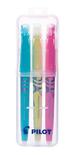 Set 3 Destacadores Borrables Pilot Frixion Light Soft Pastel