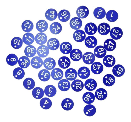 100x Etiqueta Numerada Portátil, Etiquetas De Palabra Azul+