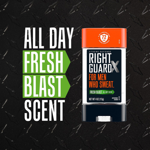 4 Desodorantes Gel Antitranspirante Right Guard Xtreme 5en1 Fragancia Fresh