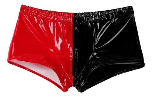 Pijama Sexual Sexy Para Hombre Tipo Bóxer De Cuero Con Crema
