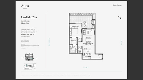 Departamento 2 Ambientes En Venta - Aura Nuñez