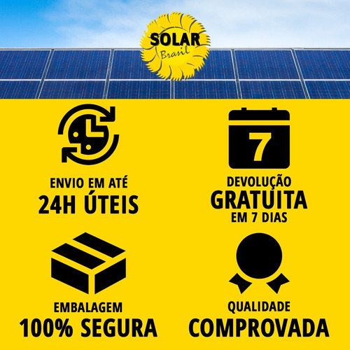 Imagem 5 de 7 de Placa Painel Solar Celula Fotovoltaica 270w Com Conector Mc4
