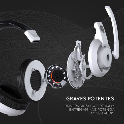 Headset Gamer Alcor 1.8m, Hgal, ELG, Rgb, P3 3.5mm + Usb