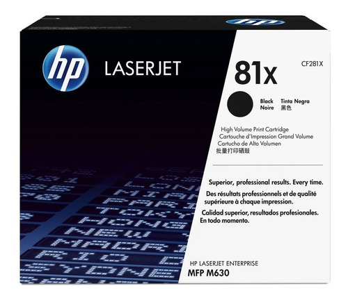 Toner Hp 81x Cf281x Negro Original Para Mfp M630