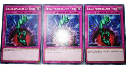 Yugioh 3x Bottomless Trap Hole / Buraco Armadilha Sem Fundo