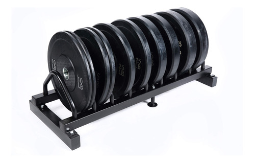 Hule Solido Ader Bumper Plates- Negro 5 par 260 lb Set W