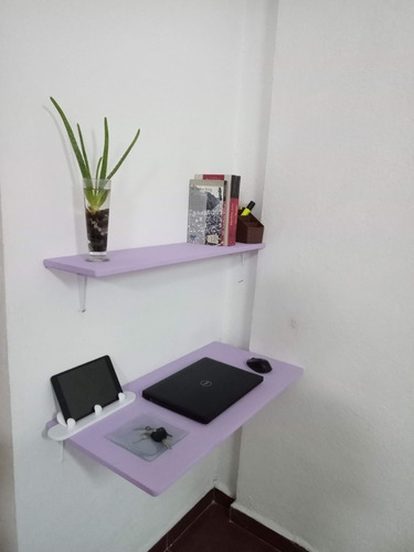 Set De Repisa Y Escritorio-mesa Colores Pastel Envío Gratis.