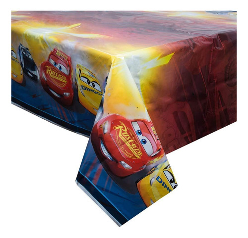 Unique Disney Cars Mantel De Plástico, 84 X 54, Multicolor (