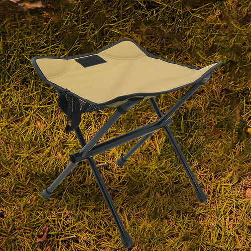 Silla Plegable Reposapiés Taburete Plegable Ligero Caqui