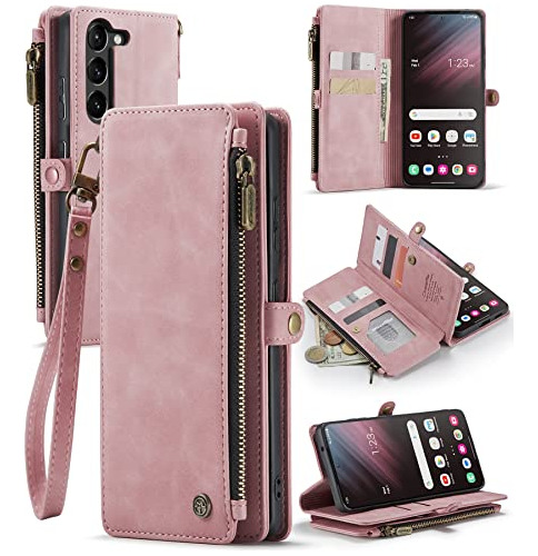 Funda Samsung Galaxy S23 6.1 Rosa Con Tarjetero