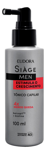 Tônico Eudora Siàge Men Estimula O Crescimento De 100ml