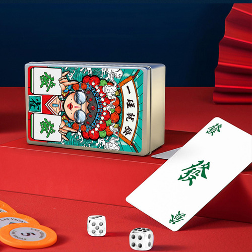 Mahjong Playing Cards Azulejo Mahjong Resistente A Estilo A