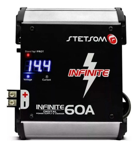 Imagem 3 de 6 de Fonte Automotiva Stetsom Infinite 60a Amp Bivolt Digital 12v