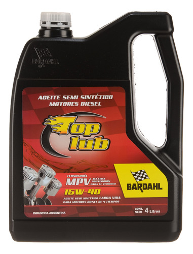 Bardahl Aceite 15w40 Semisintetico Diesel 4 L