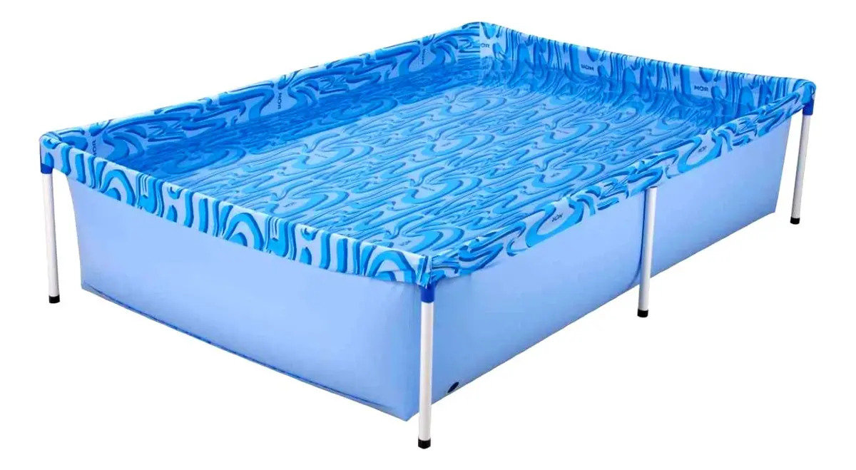 Piscina Retangular Infantil Mor 1.000L Azul 1002