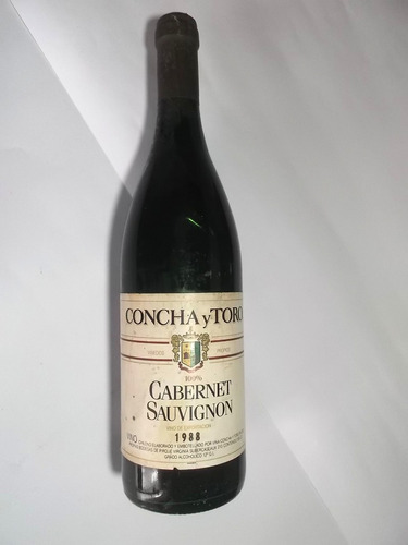 Vino Antiguo Chileno Concha Y Toro Cabernet Sauvignon 1988 