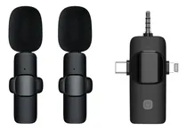Comprar 2 Micrófonos Lavalier Solapa Usb-c 3.5mm Compatible iPhone