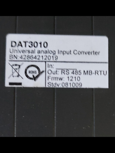 Convertidor De Señal Modbus Rs232