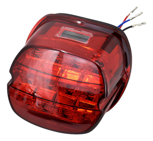 Red Len Led Rear Brake Tail Light For Harley Road Glide Aam