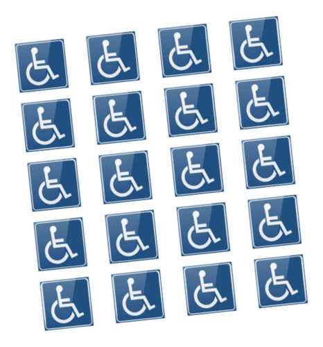 20 Unids Discapacitados Sillas De Ruedas Signos Handicap