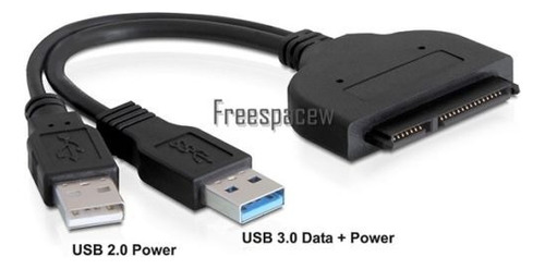 Usb 3.0 A Sata 22pin Datos Cable Adaptador De Corriente De 2