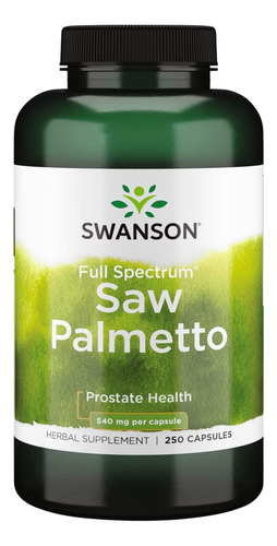 Saw Palmetto 0.02 Oz 250 Cápsulas Por Swanson Premium, Sw910