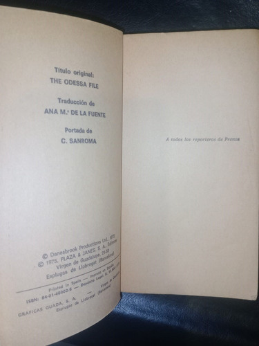Libro Odessa Frederick Forsyth