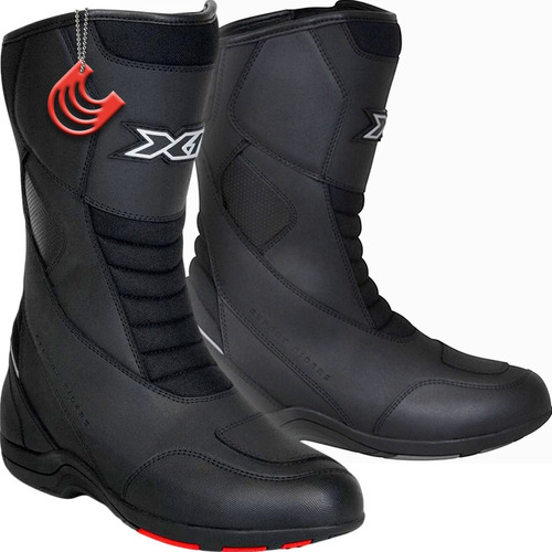 Bota X11 Ride Motociclista Couro Cano Longo Preto Tamanho 42