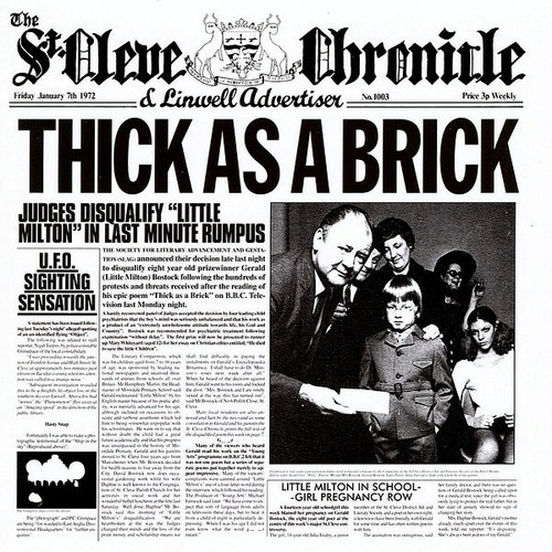 Jethro Tull  Thick As A Brick Cd Eu Nuevo