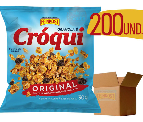 Granola Croqui Em Sache Unitario Original 30g - 200 Un