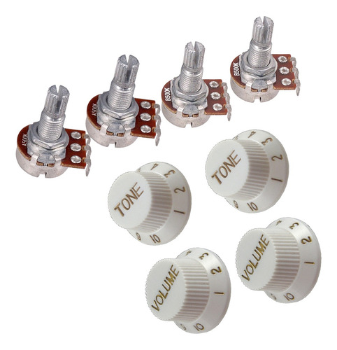Potenciómetro De Guitarra De 18 Mm A500k B500k Y Reemplazo